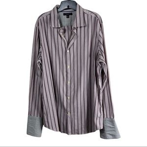 Banana Republic Mens Purple Button Down XL Slim Fit